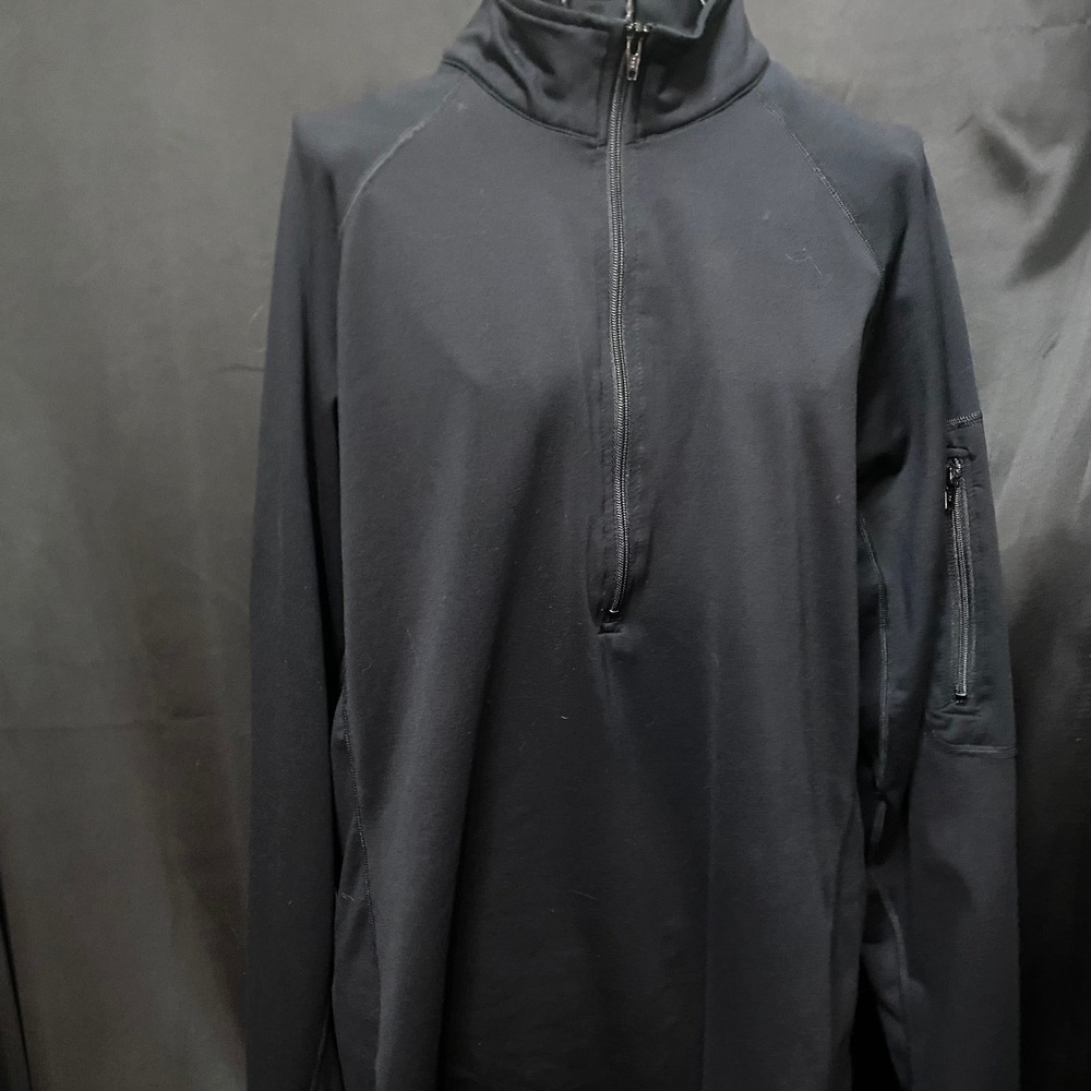 GoWild Ruger Quarter Zip Pullover‎ Jacket Mens Medium Black Long Sleeve